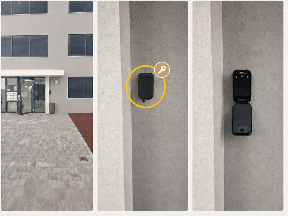 Stvarni primjer fotografija za pronalazak keyboxa i ulaza u objekt